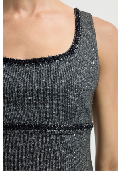 Kolsuz Gabardin Elbise Antrasit 12444585002 modelleri