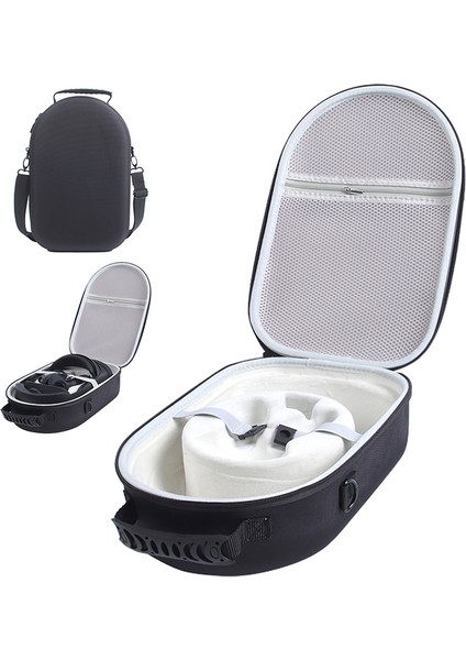 Meta Quest Pro Vr Kulaklık Taşıma Çantası ve Omuz Askısı Için Darbeye Dalı Saklama Çantası - Siyah (Yurt Dışından)