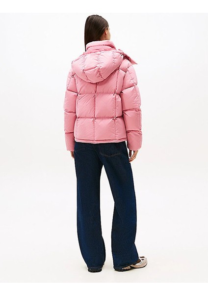 Tjw Alaska Grid Kısa Kuş Tüyü Kadın Pembe Ceket DW0DW21624THC modelleri