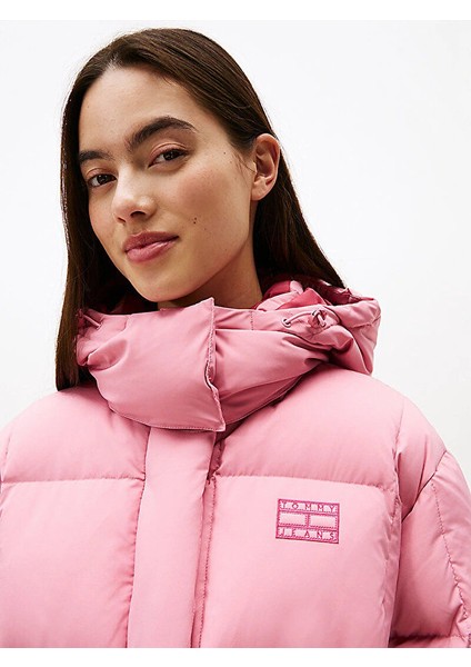 Tjw Alaska Grid Kısa Kuş Tüyü Kadın Pembe Ceket DW0DW21624THC fırsatları