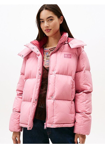 Tjw Alaska Grid Kısa Kuş Tüyü Kadın Pembe Ceket DW0DW21624THC indirimleri