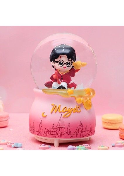 Sihirli Magic Tasarım Işıklı Müzikli Püskürtmeli Büyük Boy Kar Küresi