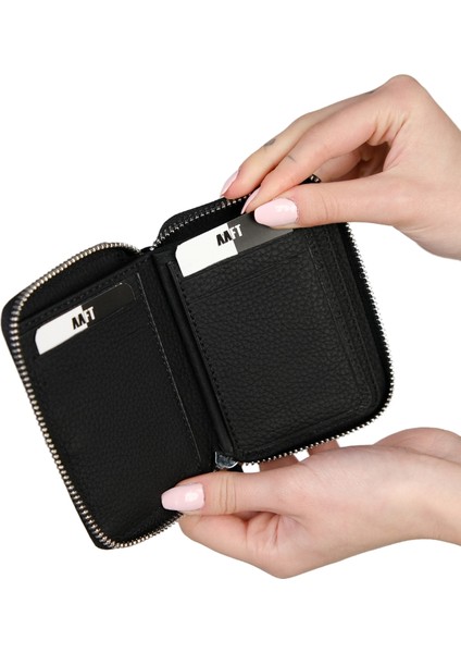 Hakiki Deri Unisex Fermuarlı Cüzdan | Lotus 1616 fiyatları