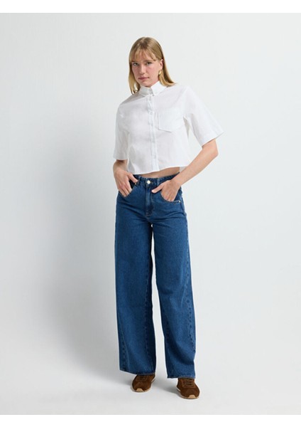 Çizgili Gömlek Beyaz 13045801000 modelleri