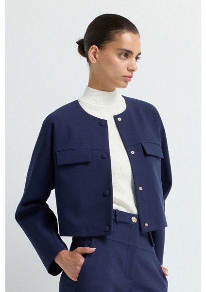 Cepli Bomber Ceket Lacivert 11945691000 fırsatları