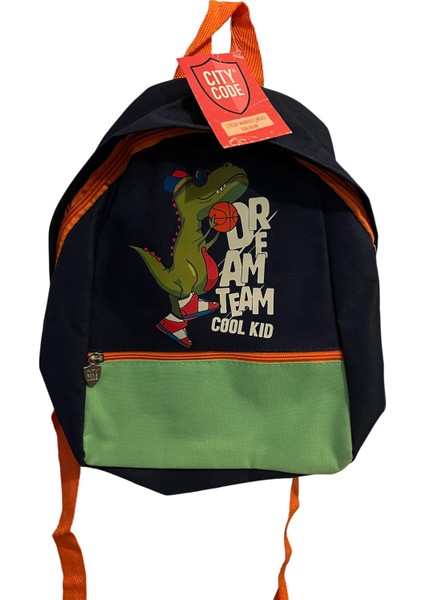 Dinozor Baskılı Çocuk Sırt Çantası/anaokul Kreş Sırt Çantası