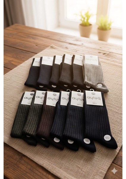 Modal Erkek Soket Çorabı, Mevsimlik, Asorti, (41-45) 12 Çift fırsatları