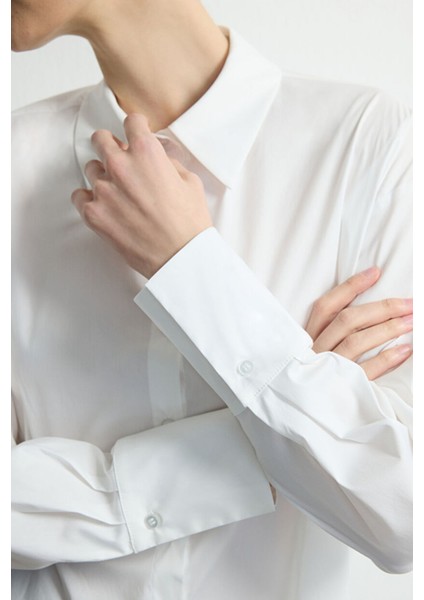 Poplin Gömlek Beyaz 130M2234000 fiyatları