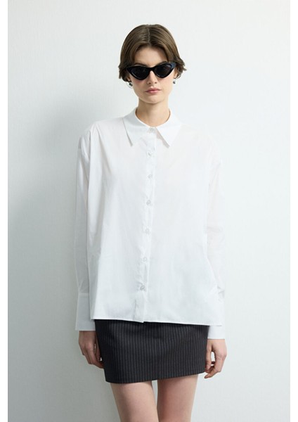 Poplin Gömlek Beyaz 130M2234000 fırsatları