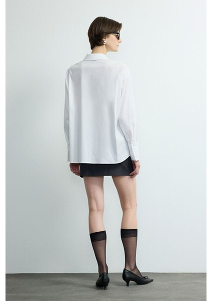 Poplin Gömlek Beyaz 130M2234000 indirimleri