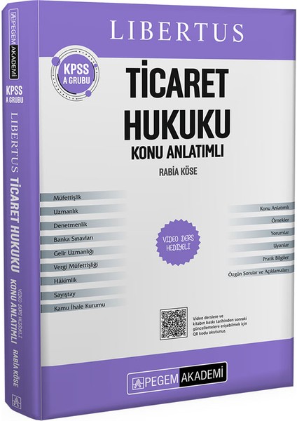 KPSS A Grubu Libertus Ticaret Hukuku Konu Anlatımlı fiyatları