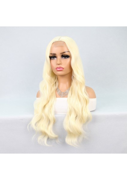 Uzun Dalgalı Platin Tül Peruk modelleri