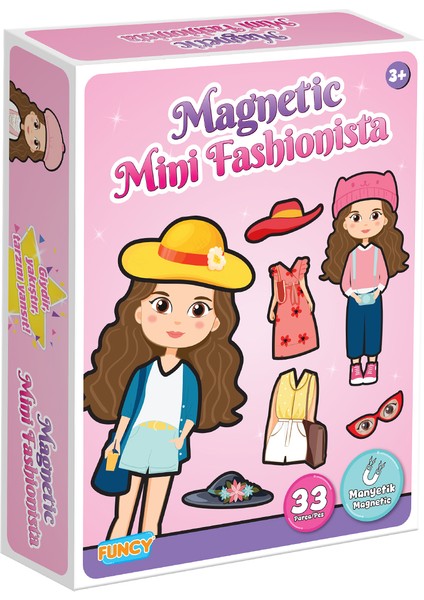 Magnetli Mini Fashionista Moda Kutu Oyunu