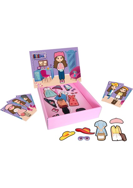 Magnetli Mini Fashionista Moda Kutu Oyunu fırsatları