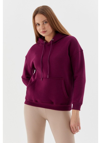 Önü Cepli Kapüşonlu Sweatshirt Murdum modelleri