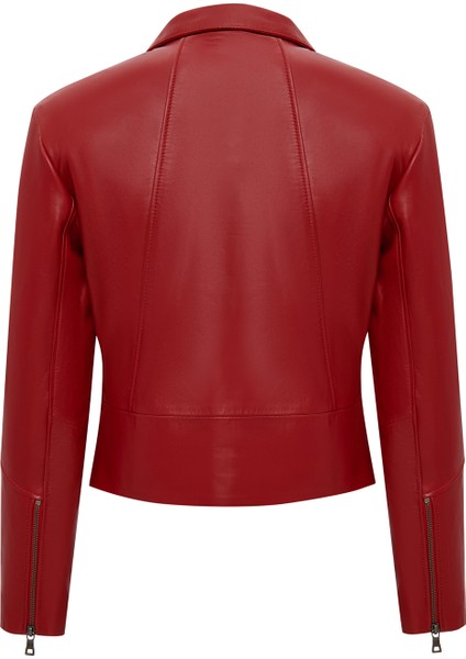 Dolores Kadın Kırmızı Devrik Yaka Oversize Deri Ceket 25WGE5611R3 fiyatları