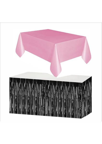 Pembe Masa Örtüsü, Siyah Masa Eteği
