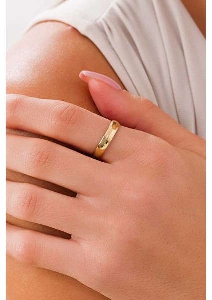 14 Ayar Altın 4mm Alyans Yüzük fiyatları