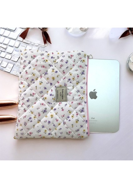 Çıtır Çiçekli Laptop Tablet Çantası 11 Inç 12 Inç Uyumlu modelleri