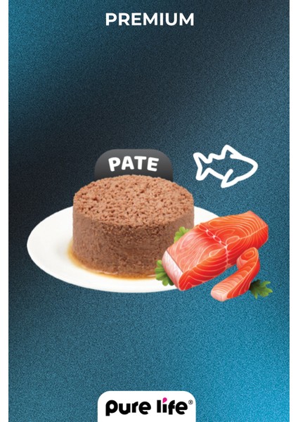 Purelife Pate Somonlu Yetişkin Kedi Konserve Mama 400GR indirimleri