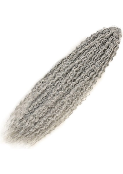 Brazilian Afro Dalgası Saç / Gri