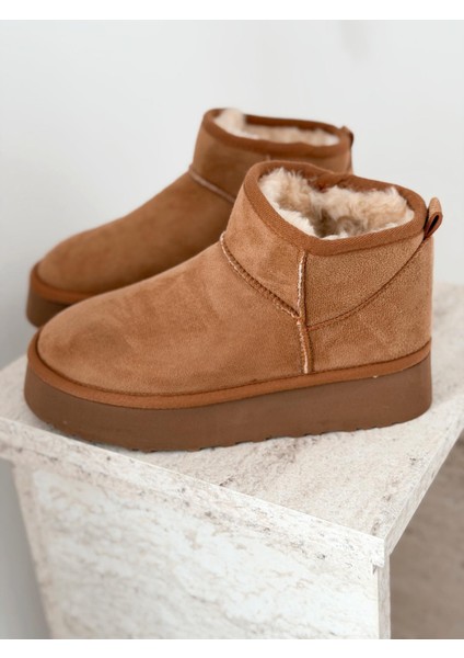 Leonar Kadın Içi Tüylü Bot Taba Süet fiyatları