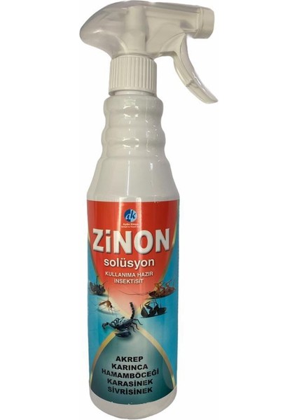 bulurum zinon solüsyon hamamböceği, karasinek, akrep, sivrisinek 450 ml