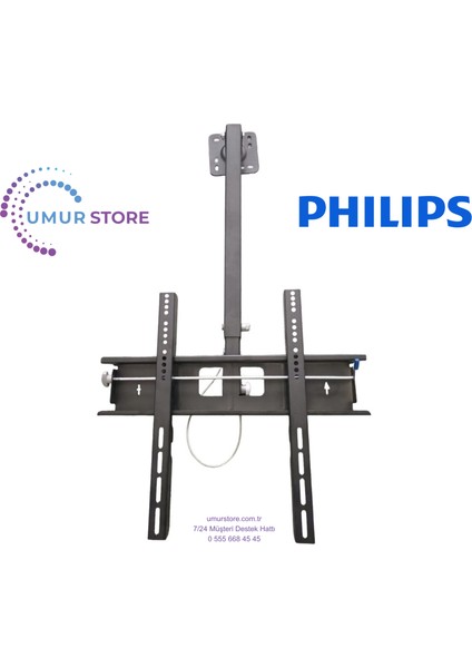 55PUS8609/62 55” 4K UHD LED Dolby Atmos Titan Os Ambilight 42-75 Inç Uyumlu Televizyon Duvar Askı Aparatı indirimleri