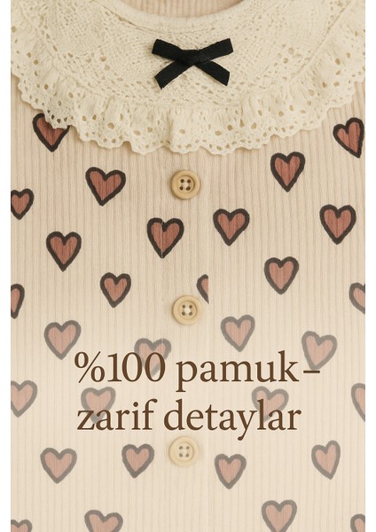 Kalp Baskılı Gövde Brode Fırfırlı Bandanalı Tulum modelleri