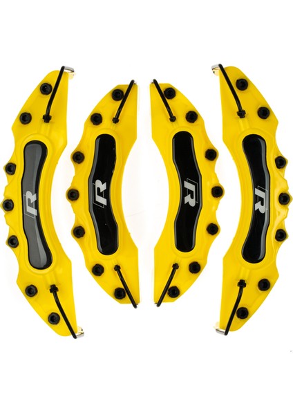 Sarı R 4'lü Kaliper Seti Yapıştırma Logolu