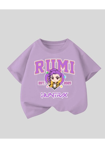 Kpop Demon Hunterix Kids Design Unisex Oversize T-Shirt