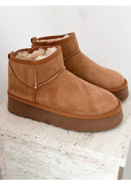 Leonar Kadın Içi Tüylü Bot Taba Süet fırsatları