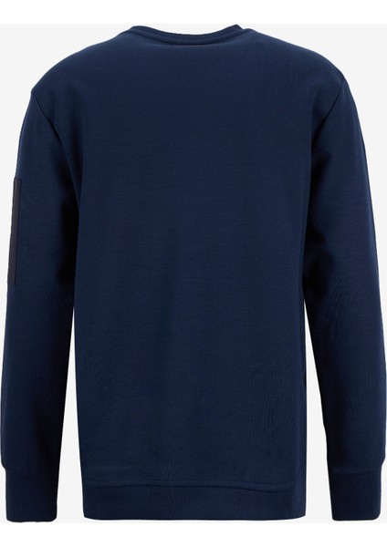 Bisiklet Yaka Düz Lacivert Erkek Sweatshırt J5WM-SWT7390 fiyatları