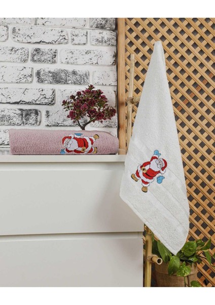 Mira Home Banyo Havlusu Takımı Noel Baba Nakışlı fiyatları