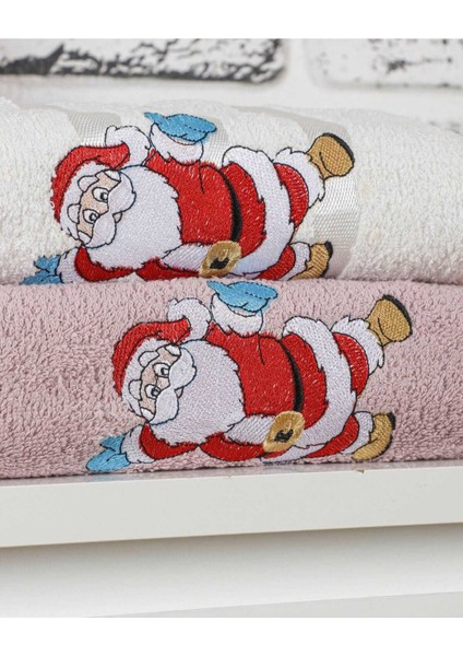 Mira Home Banyo Havlusu Takımı Noel Baba Nakışlı fırsatları