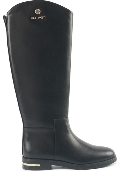 Nulena 5pr Siyah Kadın Düz Çizme