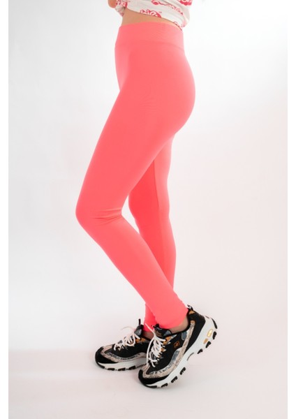 Kadın Dalgıç Kumaş Yüksek Bel Toparlayıcı Tayt Pantolon