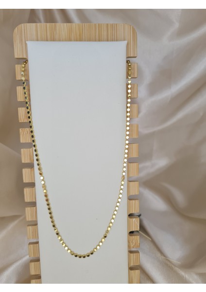 Gold Dairesel Pullu Kolye – Işıltılı Minimal Zincir fiyatları