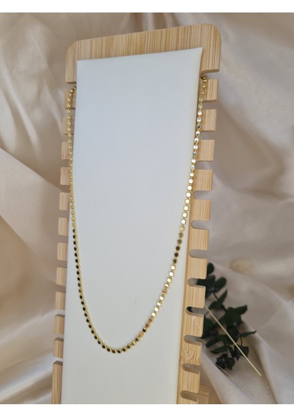 Gold Dairesel Pullu Kolye – Işıltılı Minimal Zincir modelleri