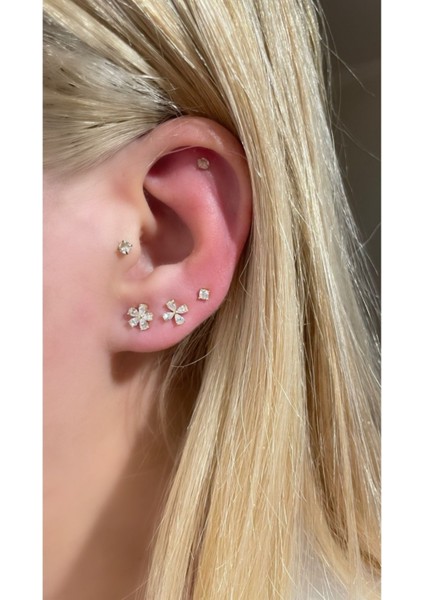 Ithal Yüksek Kalite 3'lü Çiçek Küpe fiyatları