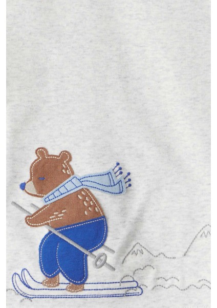 Erkek Bebek Ekru Pijama Set modelleri