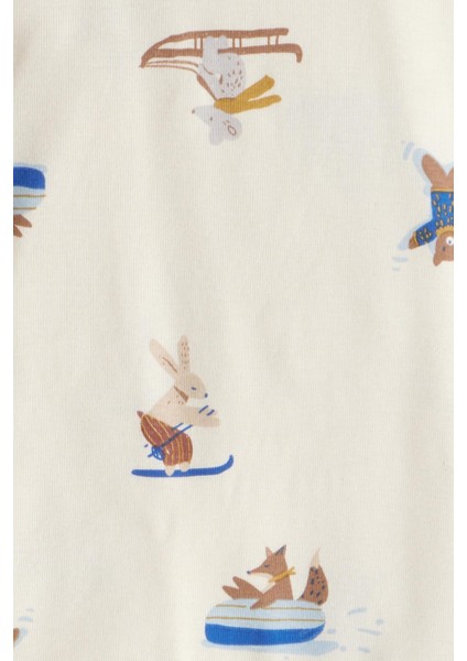 Erkek Bebek Ekru Pijama Set fırsatları