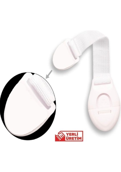 10 Adet Çocuk Bebek Çekmece Dolap Beyaz Eşya Güvenlik Emniyet Koruma Kilidi - Çok Amaçlı Kilit