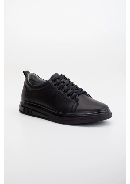 Erkek İç Dış Hakiki Deri Mükemmel Kalıp Siyah ( İthal Taban) Yüksek Kalite Casual Ayakkabı