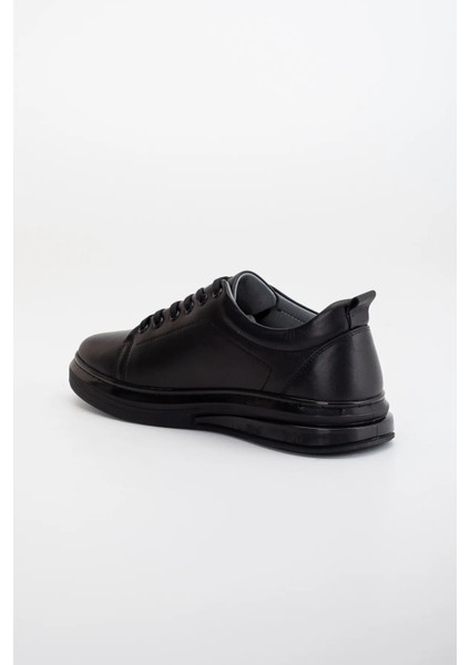 Erkek İç Dış Hakiki Deri Mükemmel Kalıp Siyah ( İthal Taban) Yüksek Kalite Casual Ayakkabı