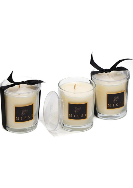 Üçlü Pırıltı Mum Seti - Black Vanilya fiyatları