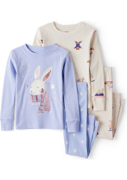 Kız Bebek Ekru Pijama Set