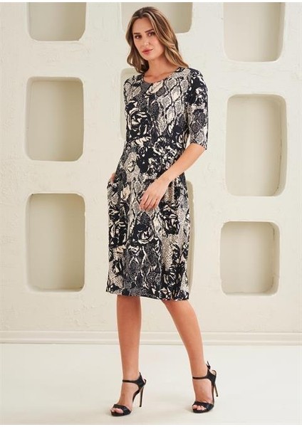 Kadın Örme Viskon Elbise - 45274 modelleri