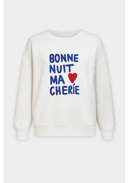 Kadın Içi Şardonlu Baskılı Oversize Sweatshirt fiyatları