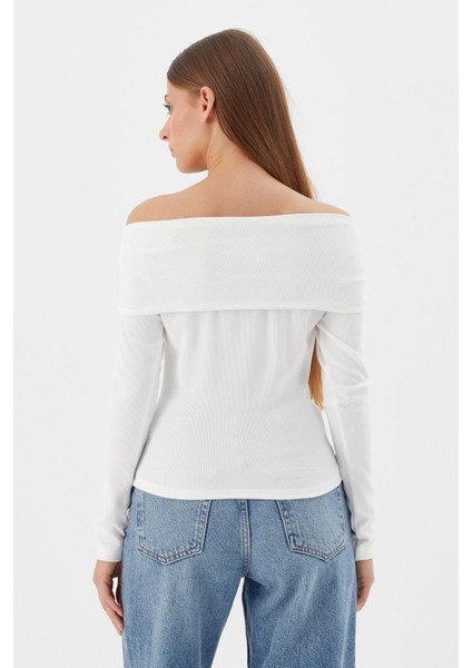 Madonna Yaka Bluz Ekru indirimleri